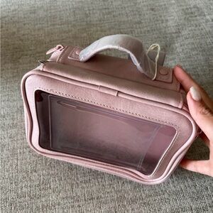 BEIS Blush Pink Transparent Cosmetic Bag